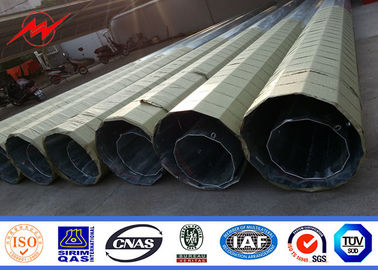 60FT Q345 4.5MM سمك الصلب السلطة القطب انتقال القطب مع Bitumn