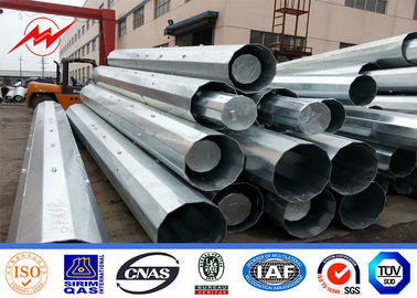 خط نقل الطاقة مثمن الصلب المجلفن القطب الطاقة 70FT 94FT 120FT