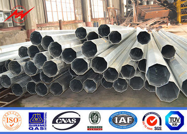 25 - 90ft GR65 تراجع الساخنة المجلفن القطب الصلب ، أعمدة الكهرباء فائدة الصلب