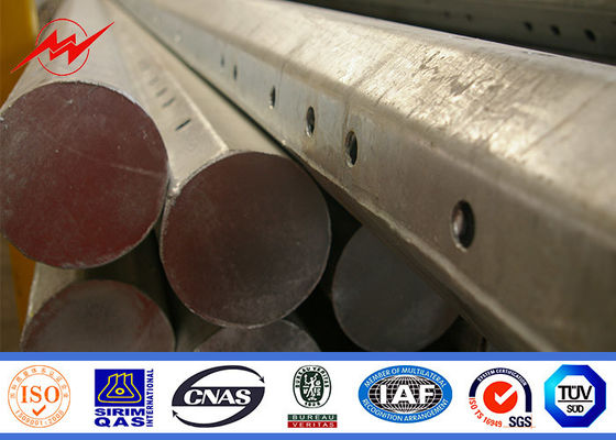 Galvanized Electrical Utility Steel Power Pole For 69kv Outside Distribution Line