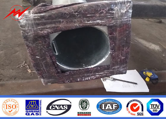 المجلفن عالية الصاري 16m الصلب ضوء الشارع القطب لون السطح الأسود