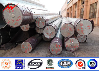 14m 2500 دان 2 قطاعات الدفن المباشر الكهربائية الصلب القطب المجلفن القطب Monopole