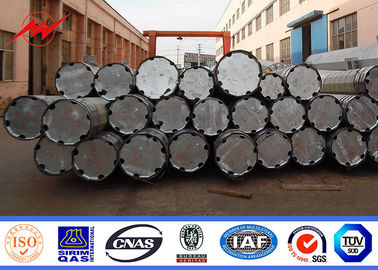 14m 2500 دان 2 قطاعات الدفن المباشر الكهربائية الصلب القطب المجلفن القطب Monopole