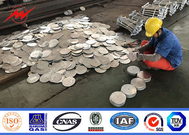 ISO 9m 10m القطب الصلب المجلفن مع 2.75 مم - 3 مم سماكة عالية الأداء