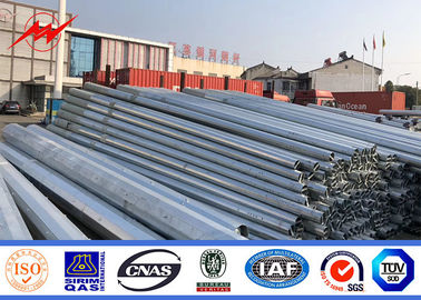 ISO 9m 10m القطب الصلب المجلفن مع 2.75 مم - 3 مم سماكة عالية الأداء