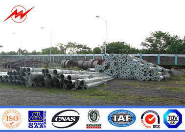 تراجع الساخنة القطب الصلب المجلفن ، 35ft Q345 القطب الطاقة الكهربائية 2.75mm سمك