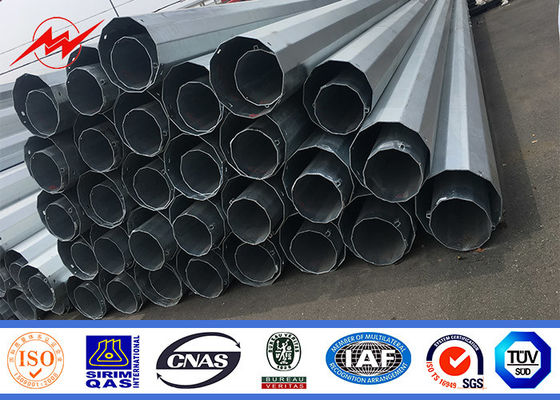 جولة 10kv ~ 550kv الطاقة الصلب أنبوبي القطب لمشروع خط النقل