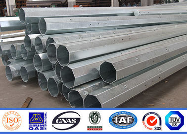 Q345 12m ارتفاع الطاقة الصلب القطب ، الصلب القطب الكهربائي تراجع الساخنة الجلفنة