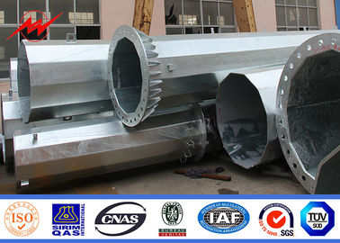 45-100FT الكهربائية المغلفنة القطب الصلب 2000KG تحميل قسم تصميم واحد