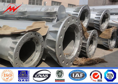 45-100FT الكهربائية المغلفنة القطب الصلب 2000KG تحميل قسم تصميم واحد