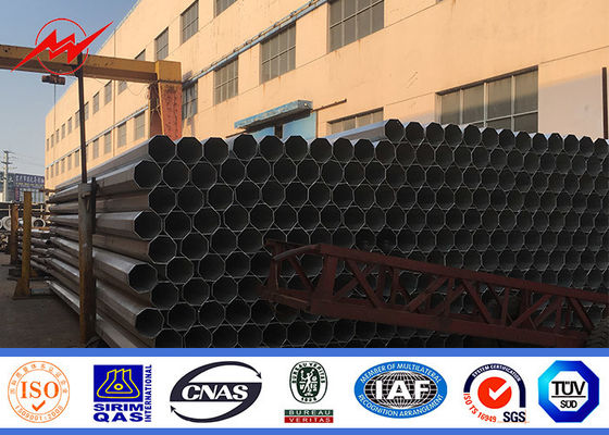 خط نقل طولية أعمدة المساعدة الصلب لحام المجلفن القطب أحادي المثمن