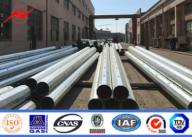 Gr65 الاتصالات السلكية واللاسلكية الطاقة الكهربائية القطب 9m 12m 15m 3mm 4mm سمك
