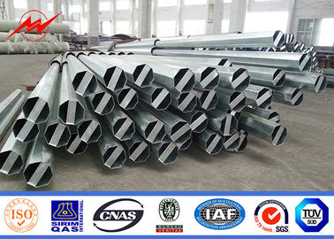 Iso 7.5m 1kn 3kn عمود الطاقة الفولاذي ، القطب المعدني للمرافق