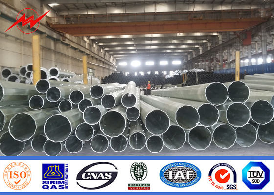 S500MC منحني 9M أقطاب ضوء الشارع قابلة للطي المجلفن مع سمك 3 مم Minimium