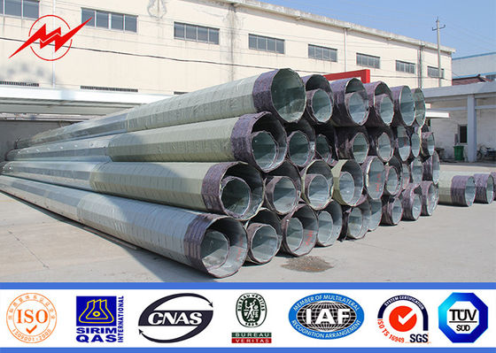 S500MC منحني 9M أقطاب ضوء الشارع قابلة للطي المجلفن مع سمك 3 مم Minimium