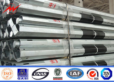 11M 3.8MM 2 القسم فرب العمود المجلفن القطب الصلب انتقال الكهربائية