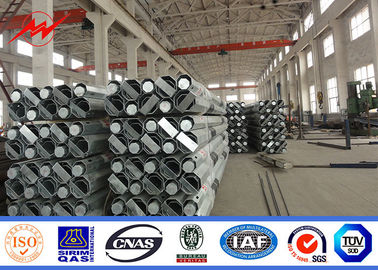 11m 7.2mm 3.8mm 69kv قطب أنبوبي فولاذي لخط النقل