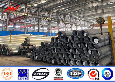 Q235 Q345 Q460 69kv الصلب المجلفن القطب، خط نقل الطاقة القطب