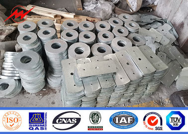 مضلع القطب 80 قدم 69kv الكهرباء المضلع مع هيكل الصاري المجلفن