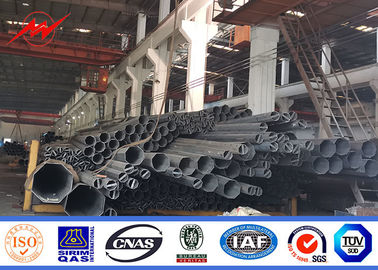 الطول 14m 15m قطب الكهرباء Q355 الصلب المطاط الساخن
