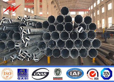IP65 أنبوبي المجلفن الصلب القطب ل 69kv خط النقل الكهربائي