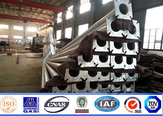 تراجع الساخنة المجلفن مزدوجة الذراع Q345 القطب الصلب للضوء الشارع