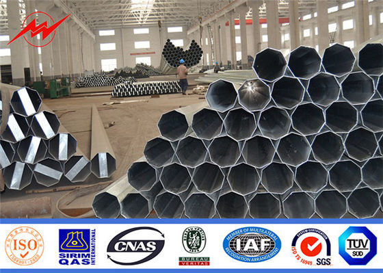 35ft ني أنبوبي الصلب القطب تراجع الساخنة المجلفن لمشروع نقل الطاقة
