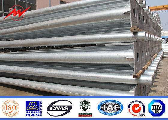 6m 7m 8m شفة نوع عمود فولاذي ضوء الشارع للطرق والطرق السريعة