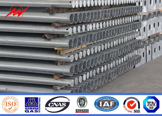 6m 7m 8m شفة نوع عمود فولاذي ضوء الشارع للطرق والطرق السريعة