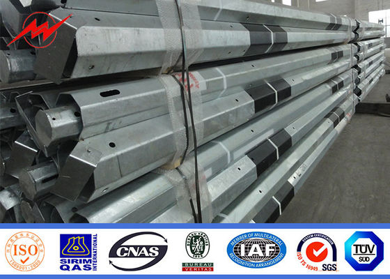 خط نقل HDG 10 مم 160 كم / ساعة قطب أنبوبي فولاذي