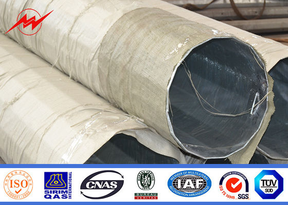 60ft 65ft البيتومين نوع الدفن القطب الصلب المجلفن أنبوبي للنقل