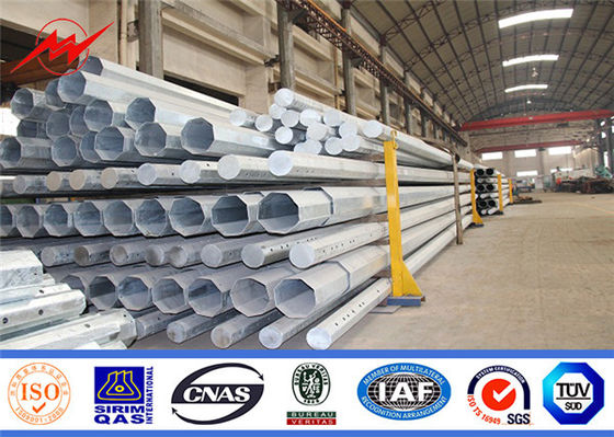 30 قدم Astm A572 Gr50 عمود معدني مجلفن مخروطي سمك 1 مم