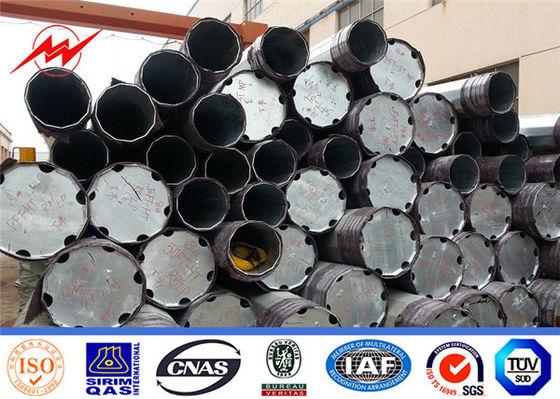 30 قدم Astm A572 Gr50 عمود معدني مجلفن مخروطي سمك 1 مم