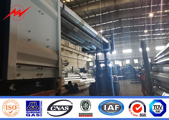 ASTM 16m 1200 Dan Steel Power Pole لمشروع كهربائي عالي الجهد