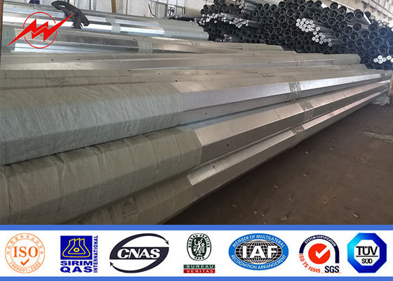 10m 12m 14m 16m الصلب أنبوبي القطب المجلفن Astm A36 أعمدة الطاقة المساعدة
