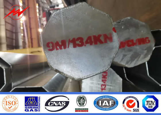 10m 12m 14m 16m الصلب أنبوبي القطب المجلفن Astm A36 أعمدة الطاقة المساعدة
