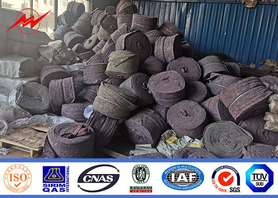16m 1200 Dan Steel أنبوبي القطب المجلفن لمشروع خط التوزيع الخارجي