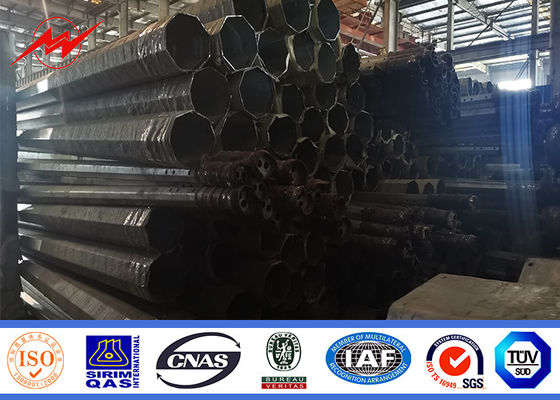 S355JR القطب أنبوبي الصلب المجلفن توزيع الكهرباء نقل الطاقة