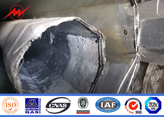 69kv القطب الصلب أنبوبي الطاقة الكهربائية المجلفن