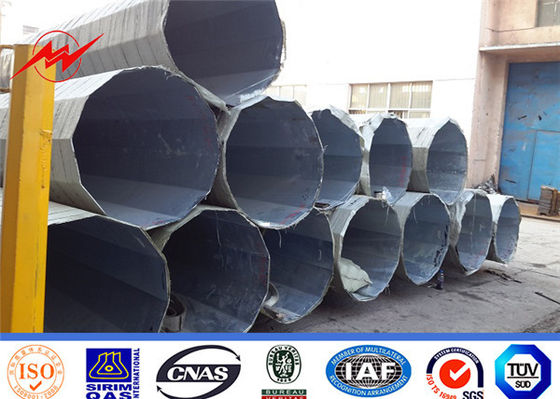 ASTM A 123 قطب كهربائي أنبوبي فولاذي مثمن مدبب من الدوائر التلفزيونية المغلقة