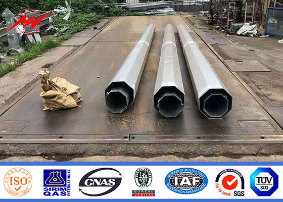 69kv 60ft 65ft 70ft الصلب أعمدة التوزيع المجلفن التقليدية