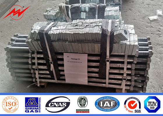 12m 69kv عمود إنارة الشوارع بالطاقة الشمسية لتوزيع الكهرباء