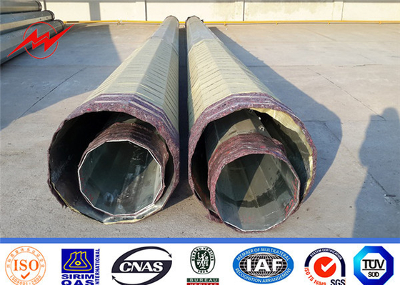 70-120FT قطب نقل الطاقة من الفولاذ الكهربائي 1200kg قطب الطاقة المعدنية