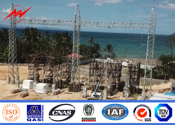 110kv 230kv برج أحادي القطب لمشروع خط النقل
