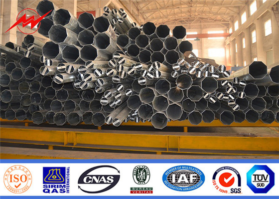 قطب صلب 32 متر إرسال الطاقة الكهربائية المغلفة قطب أنبوب الصلب Q345