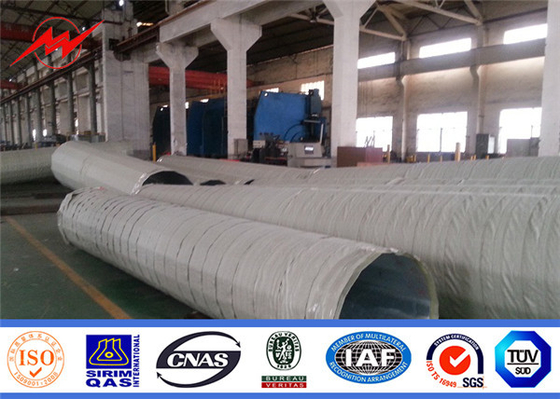 35ft 40ft القطب الصلب الكهربائي تراجع الساخنة المجلفن لتوزيع الطاقة