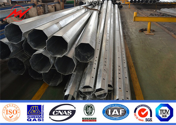 Q235 Q345 قطب أنبوبي من الصلب 36mm لخط نقل وتوزيع الطاقة الكهربائية