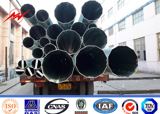 35FT قطب فولاذ معدني لتوزيع الكهرباء مع الغسيل الساخن