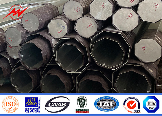 نشر الألياف البصرية الكونغو قطب الفولاذ المغلف 8m 11m 12m 10KN 20KN