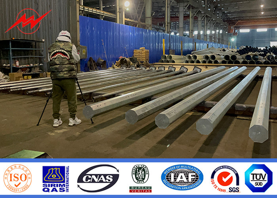 قطب الطاقة الفولاذي 35FT مع مقاومة الظروف السلبية والأبعاد الدقيقة